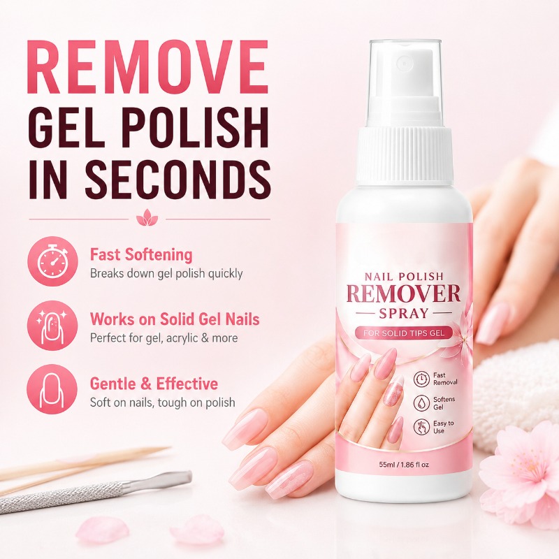Hair Care Gel - Nail Remover Spray Solid Nail Gel