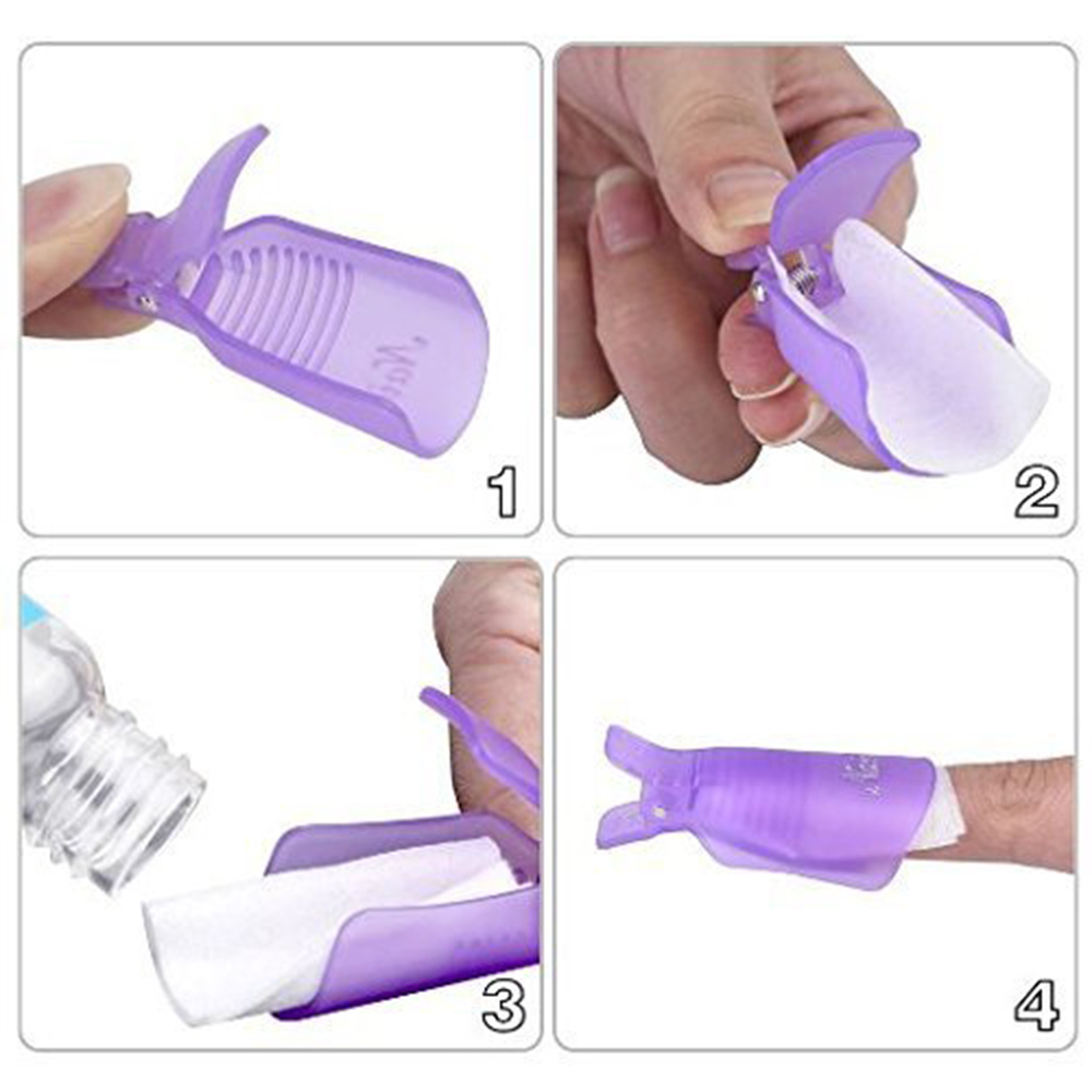 10Pcs Plastic Nail Art Soak Of - đánh giá và giá Hair Care Gel